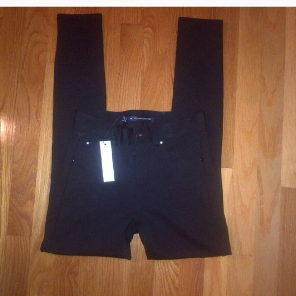 NWT W118 Walter Baker stretch black leggings xs